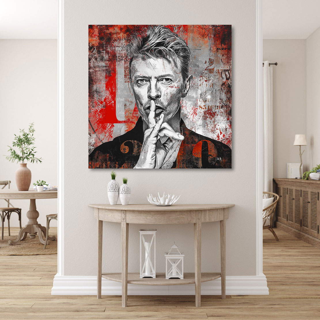 Wandbild Leinwandbild David Bowie Abstrakt