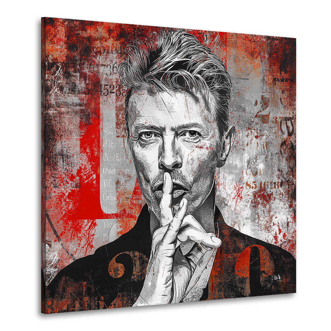Wandbild Leinwandbild David Bowie Abstrakt