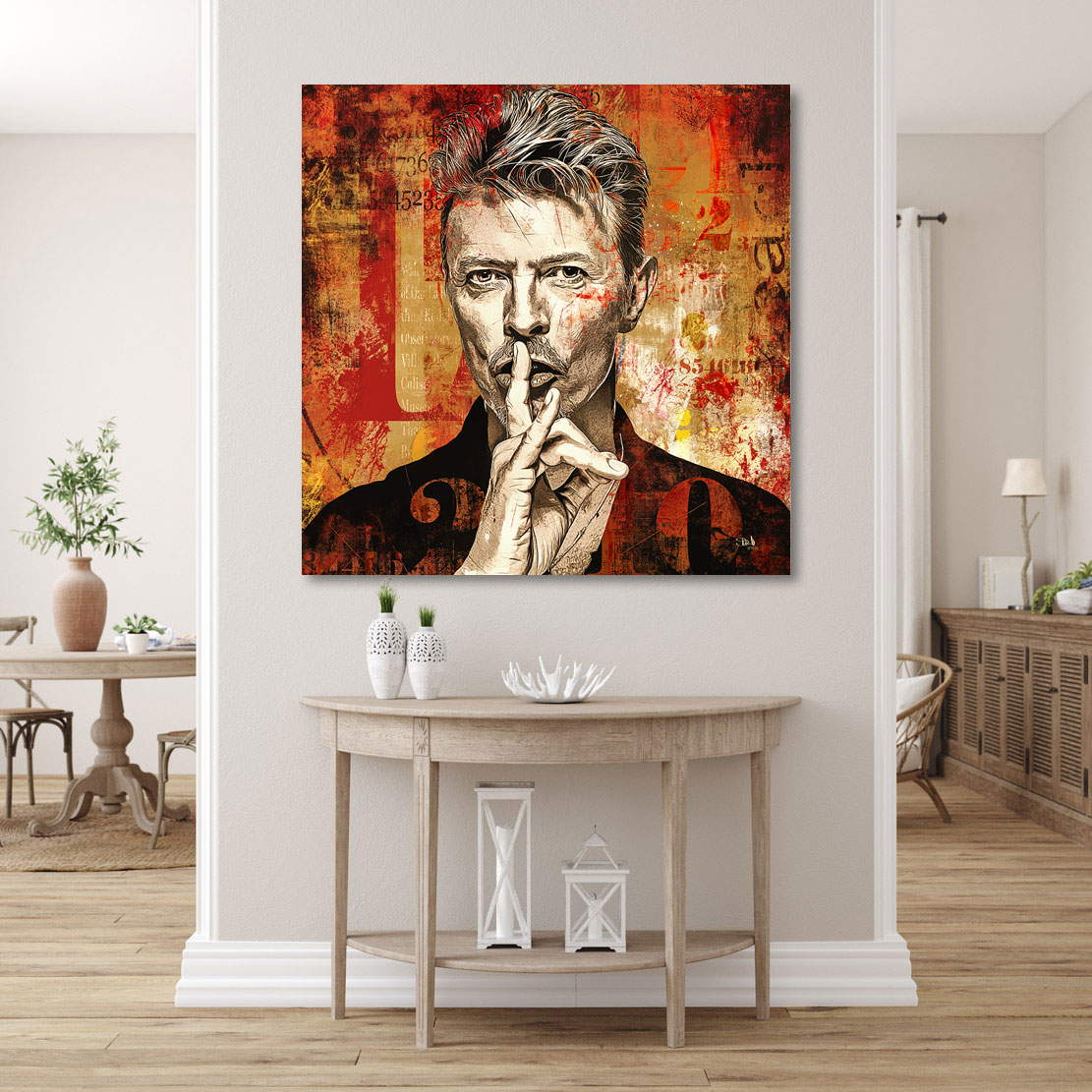 Wandbild Leinwandbild David Bowie Vintage Style