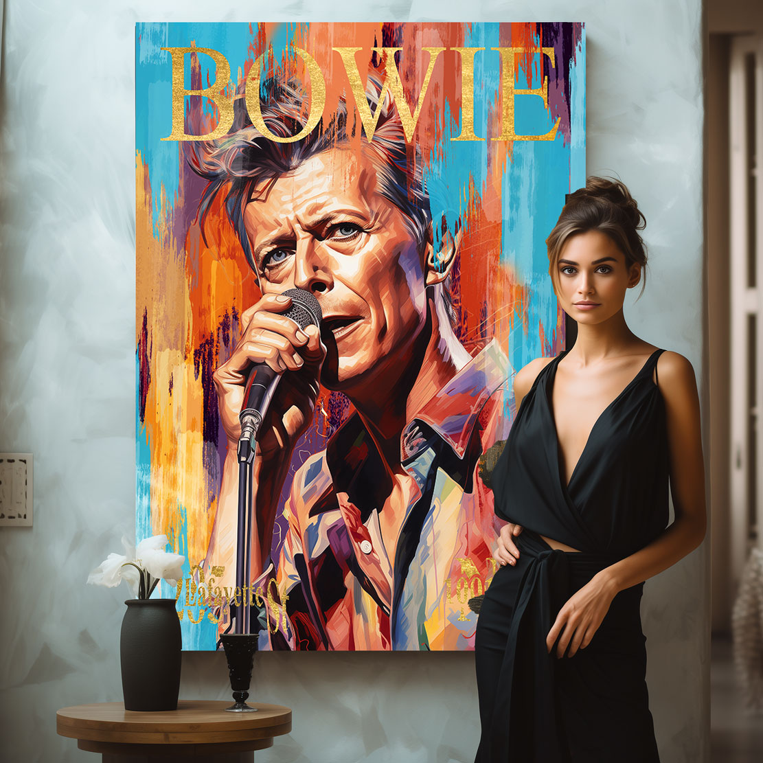 Wandbild Bowie Abstrakt