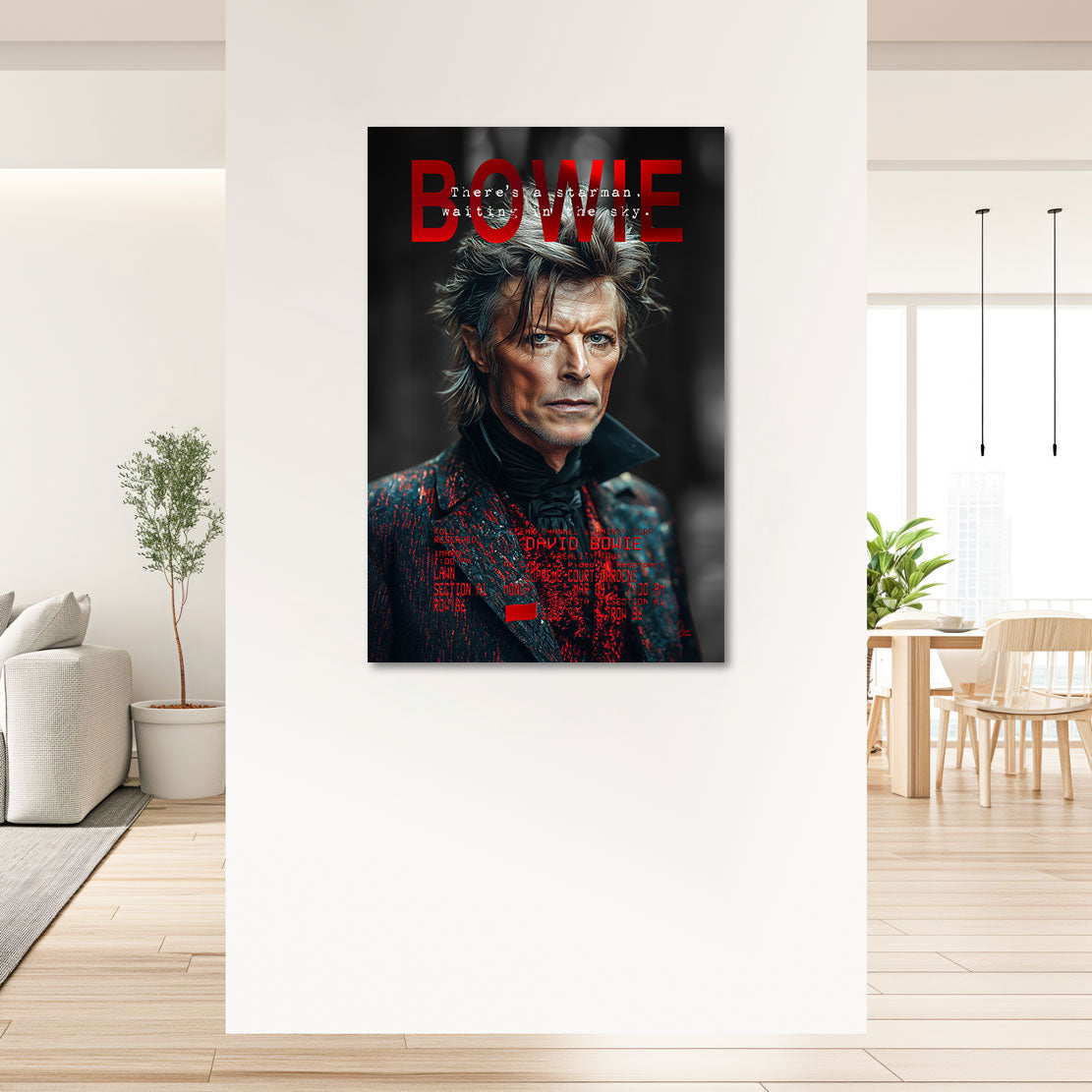 Bowie Starman Wandbild