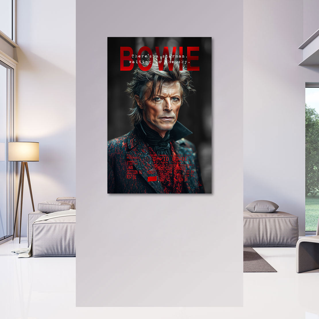 Bowie Starman Wandbild