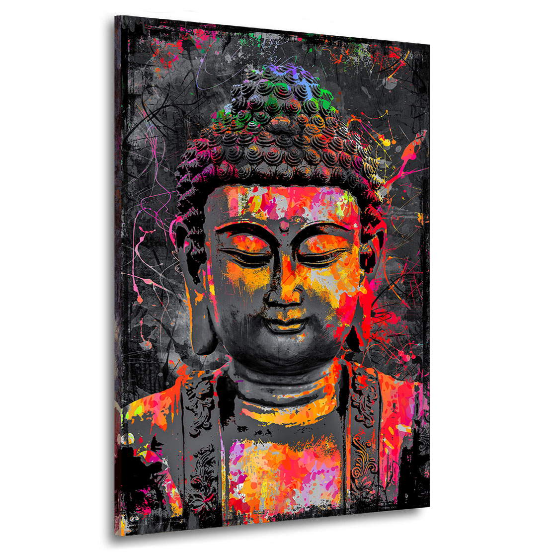Wandbild Buddha Pop Art