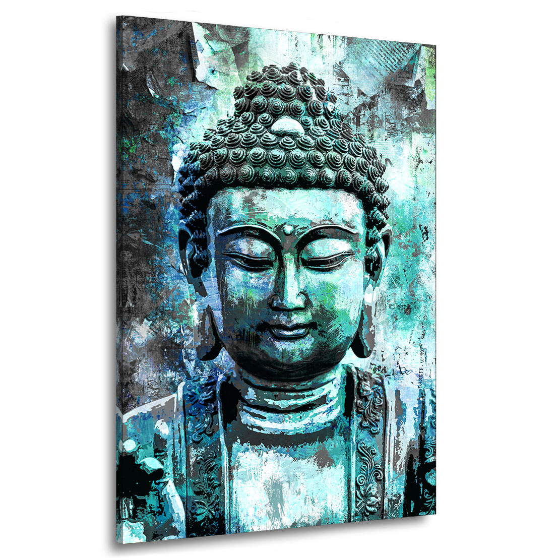 Wandbild Leinwandbild Buddha TÃ¼rkis