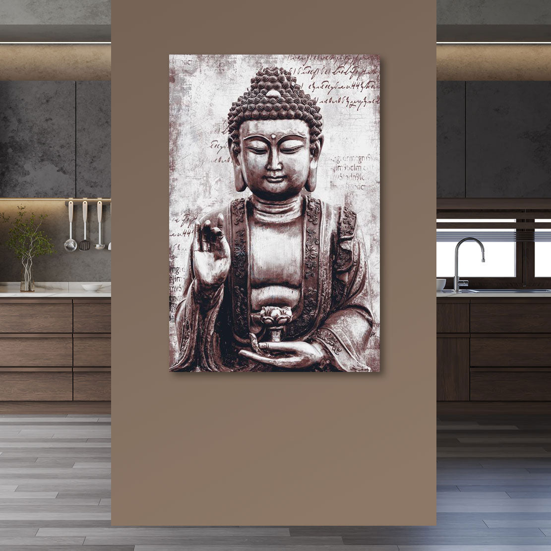 Wandbild Buddha Feng Shui