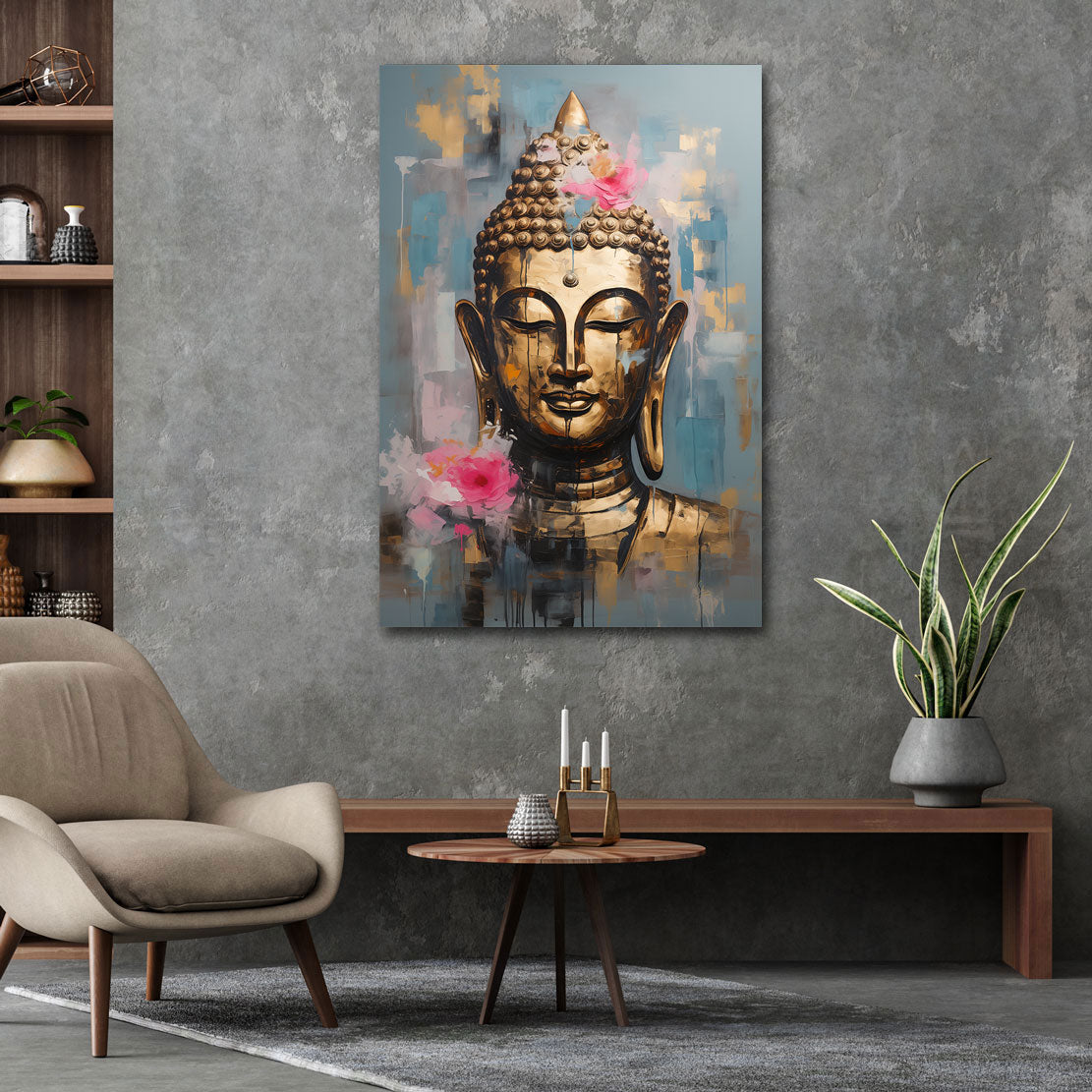 Lotus Serenity Buddha Wandbild