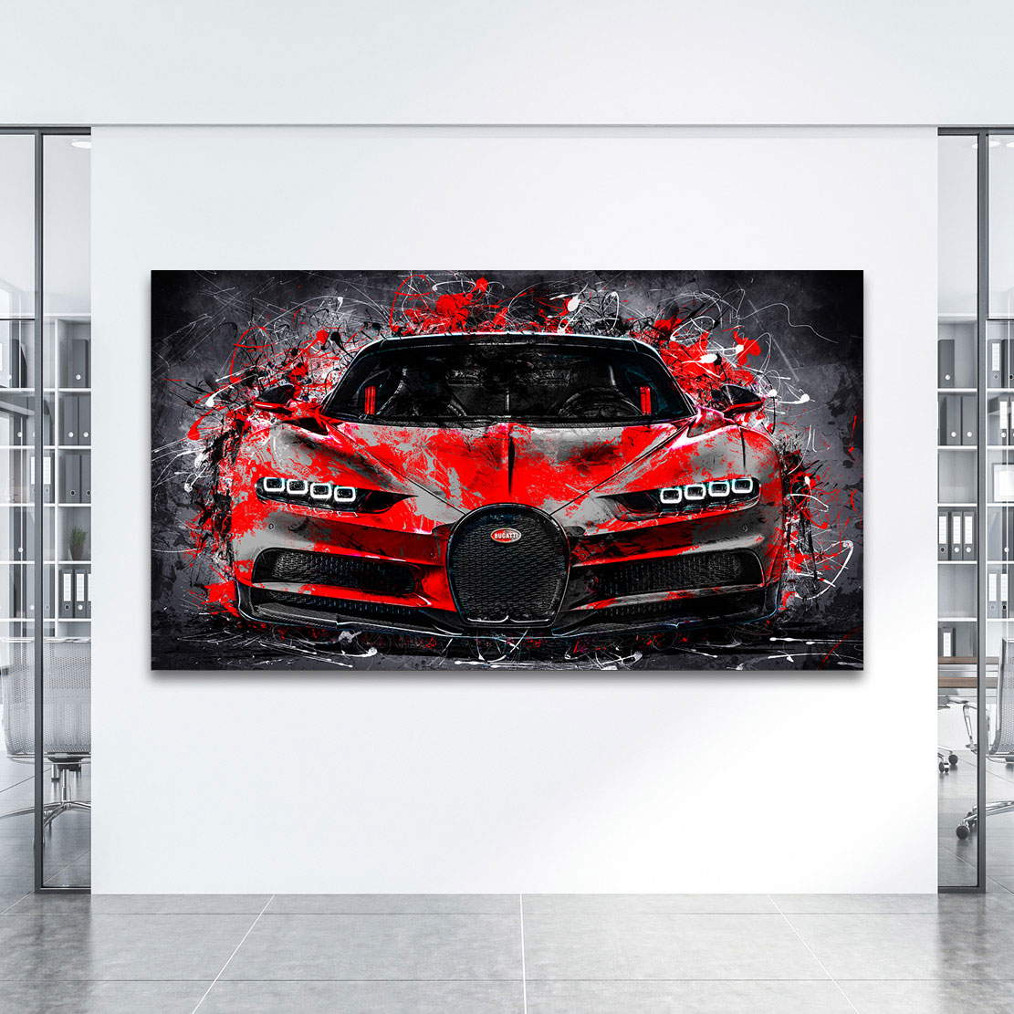 Auto Leinwandbild Bugatti Modern Style