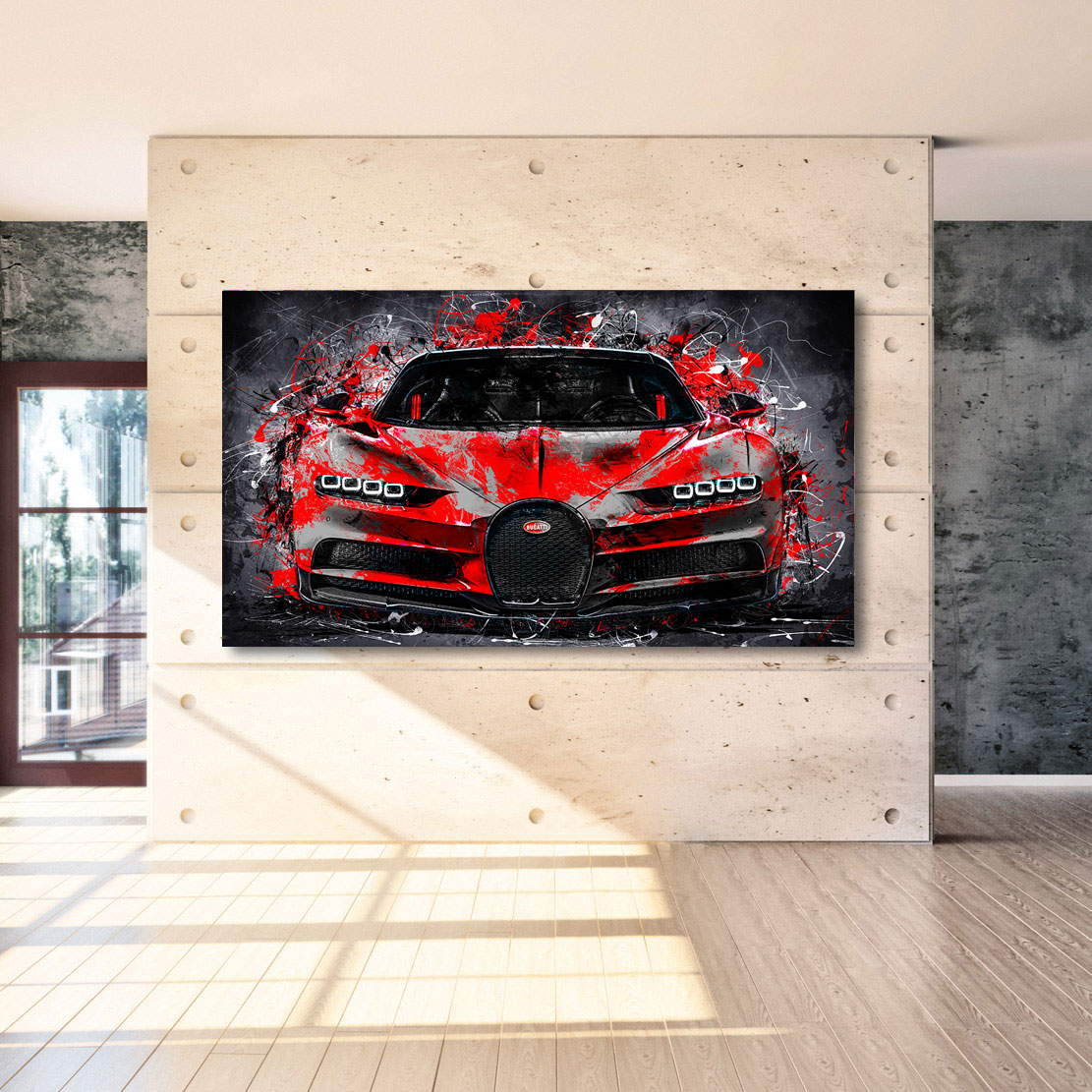 Auto Leinwandbild Bugatti Modern Style