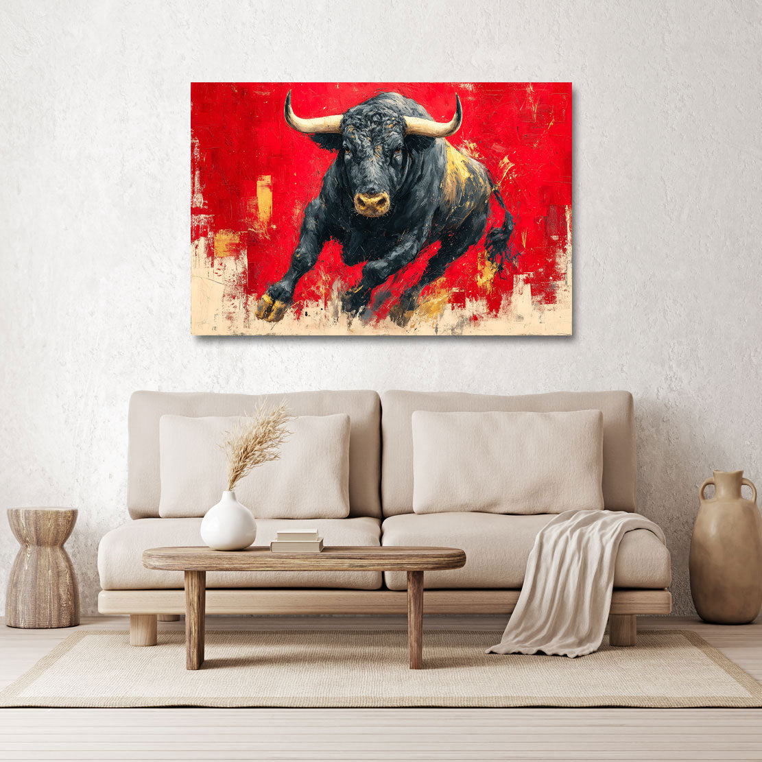 Black Bull Wandbild