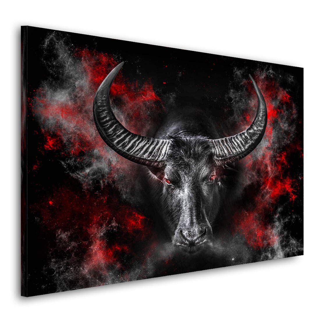 Wandbild Leinwandbild Stier Devil Style