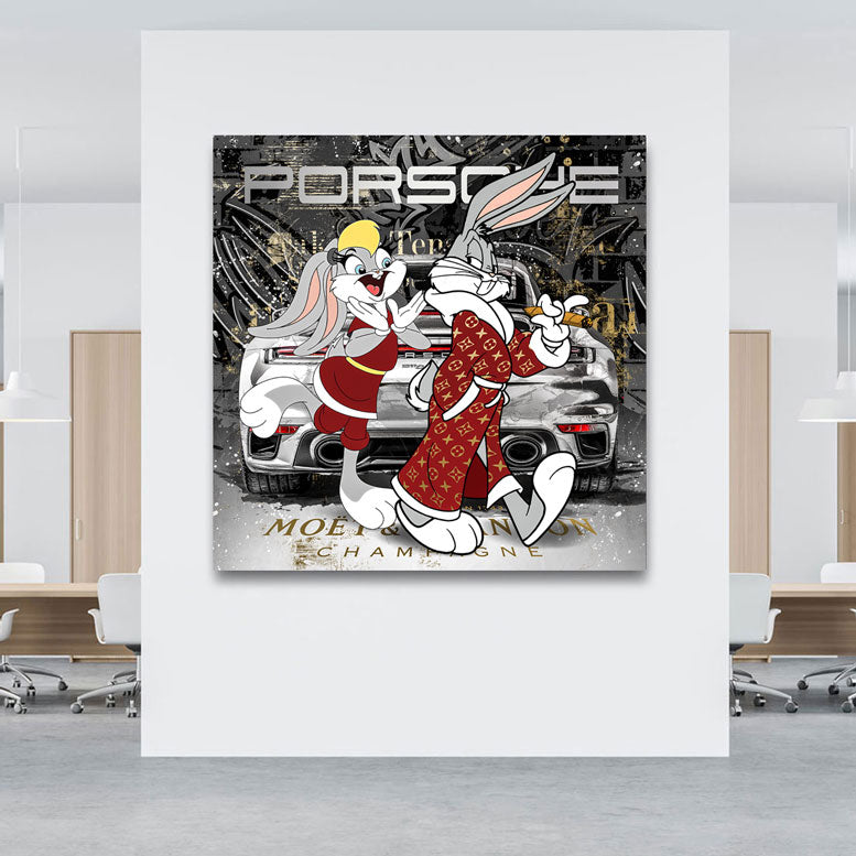 Pop Art Wandbild Bunny 911