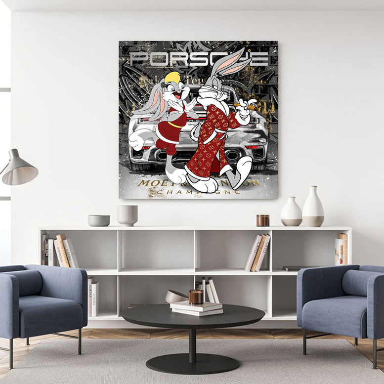 Pop Art Wandbild Bunny 911