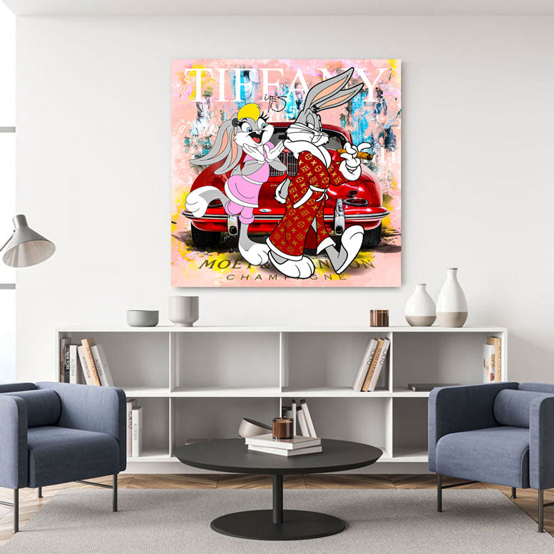Pop Art Wandbild Tiffany Bunny 356