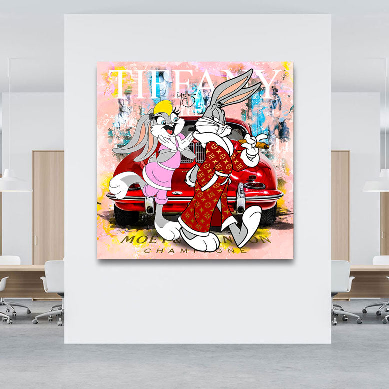 Pop Art Wandbild Tiffany Bunny 356