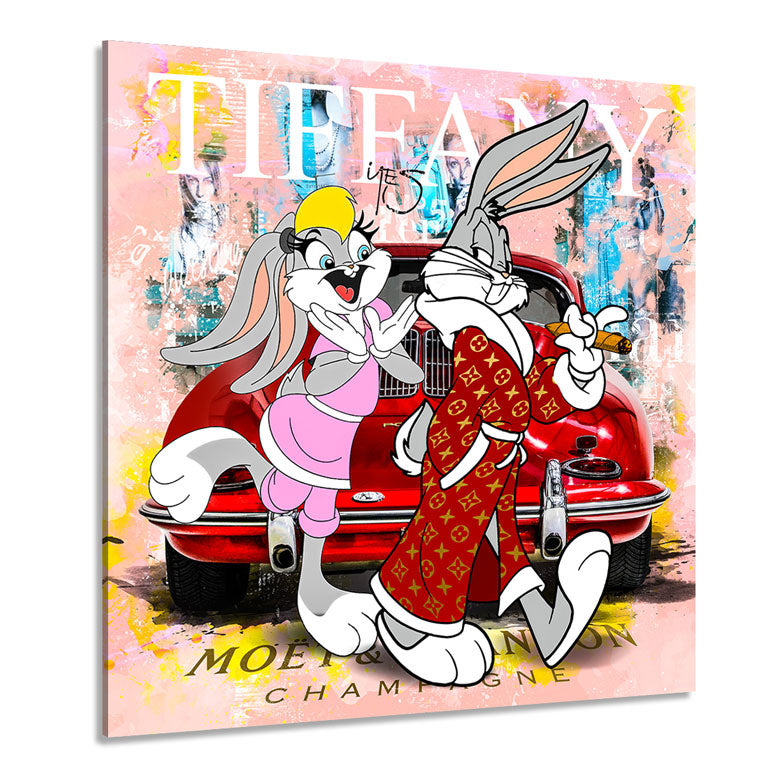 Pop Art Wandbild Tiffany Bunny 356