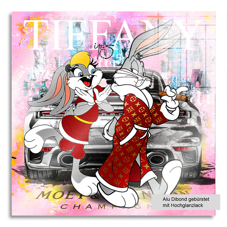Pop Art Wandbild Tiffany Bunny 911