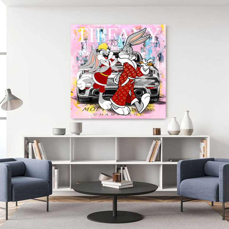 Pop Art Wandbild Tiffany Bunny 911
