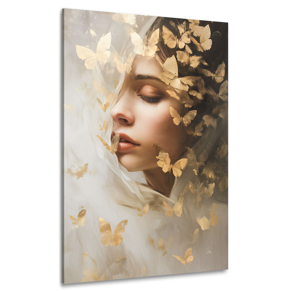Ethereal Butterfly Muse Wandbild