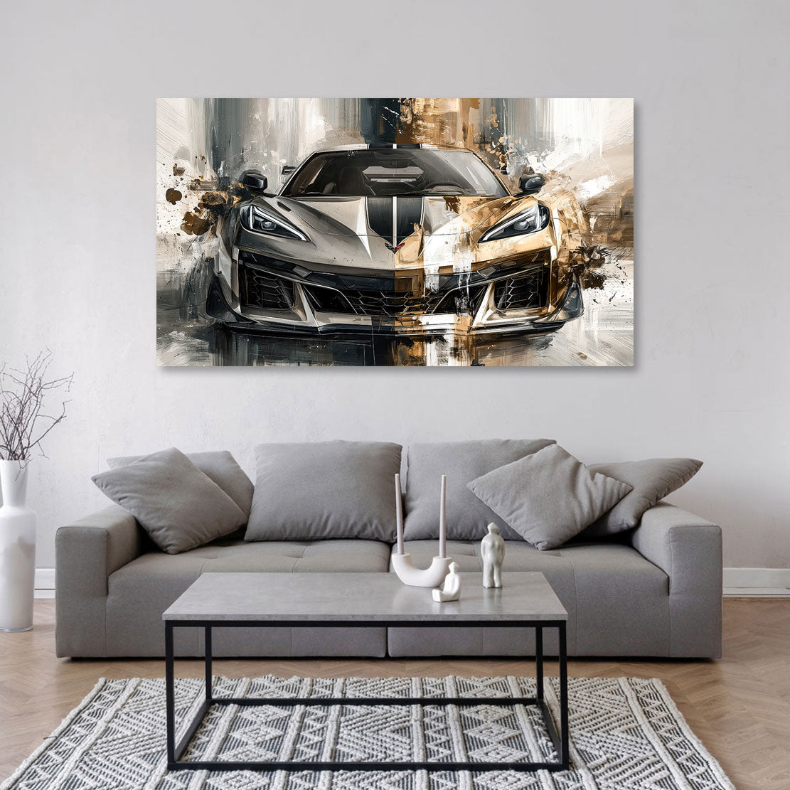 Corvette C8 Vision Wandbild