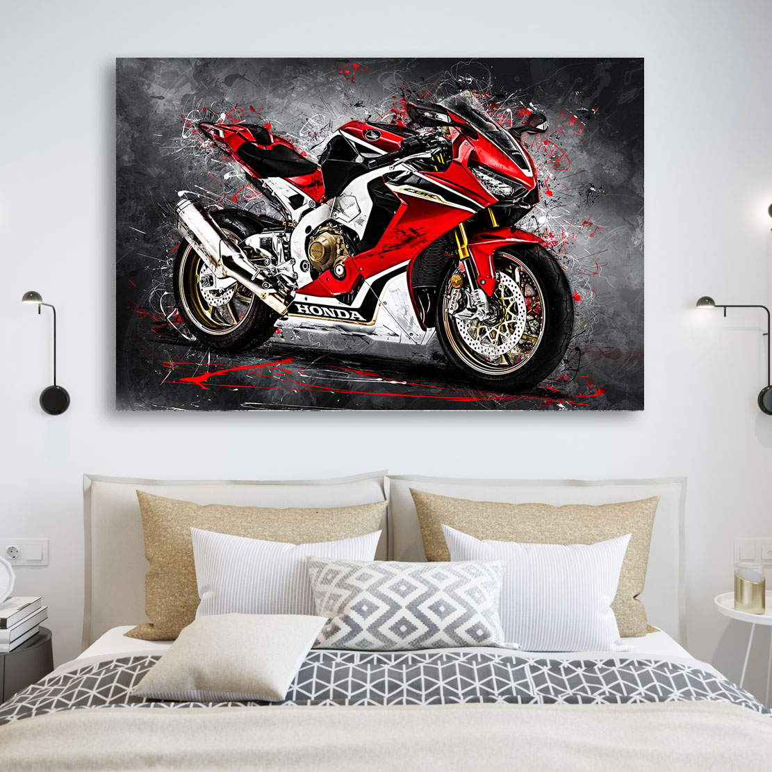 Wandbild Leinwandbild Honda CBR 1000 RR Abstrakt