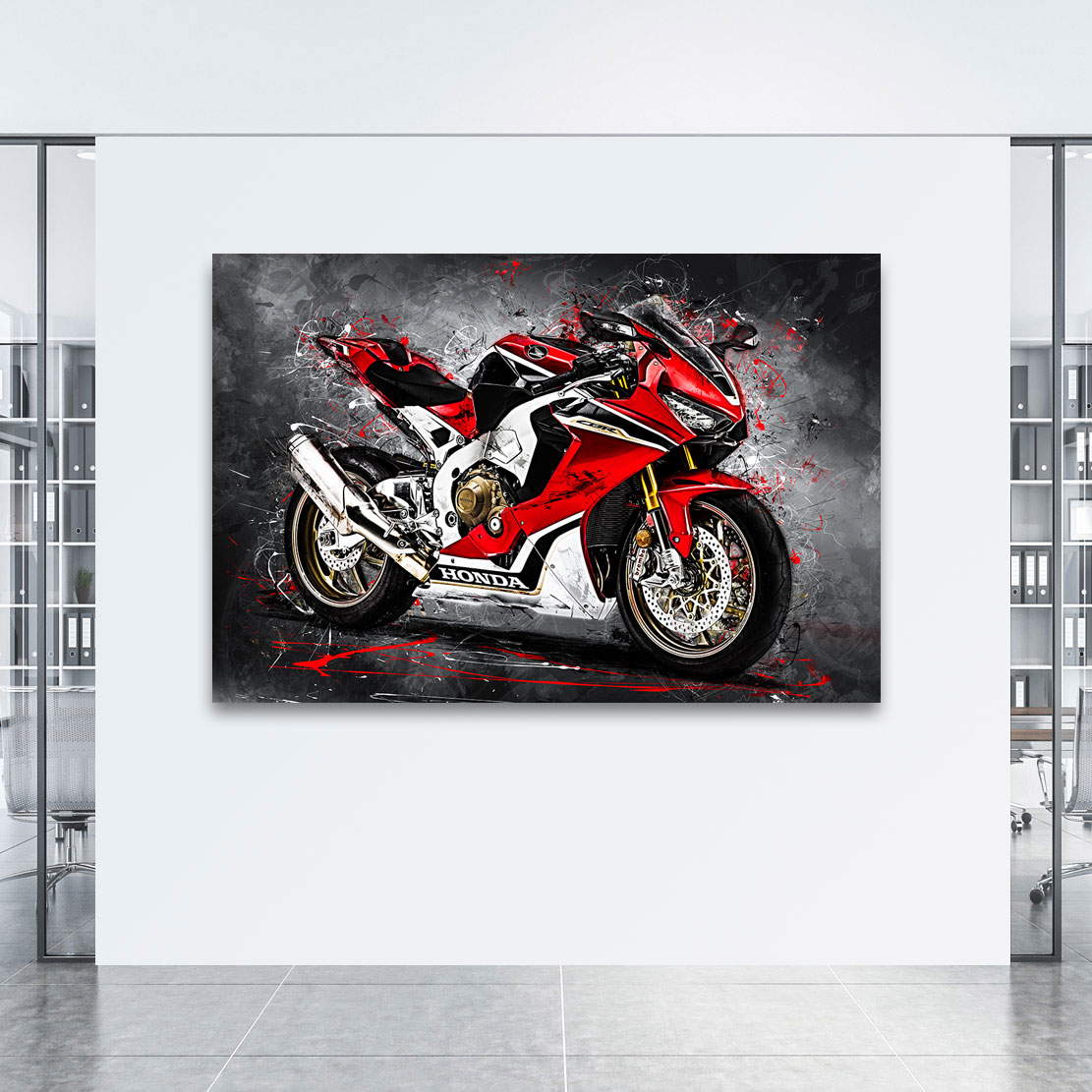 Wandbild Leinwandbild Honda CBR 1000 RR Abstrakt
