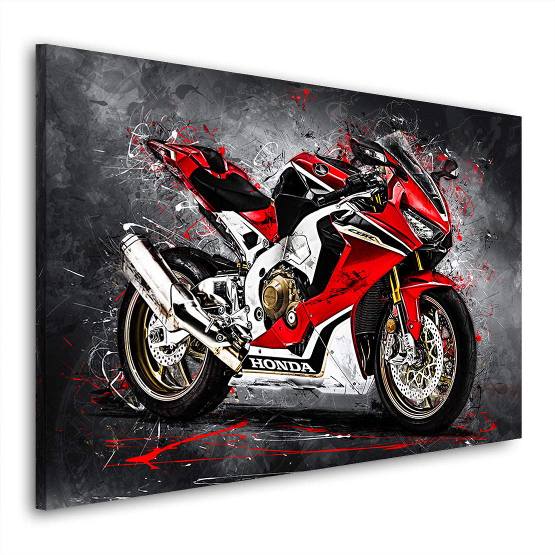 Wandbild Leinwandbild Honda CBR 1000 RR Abstrakt