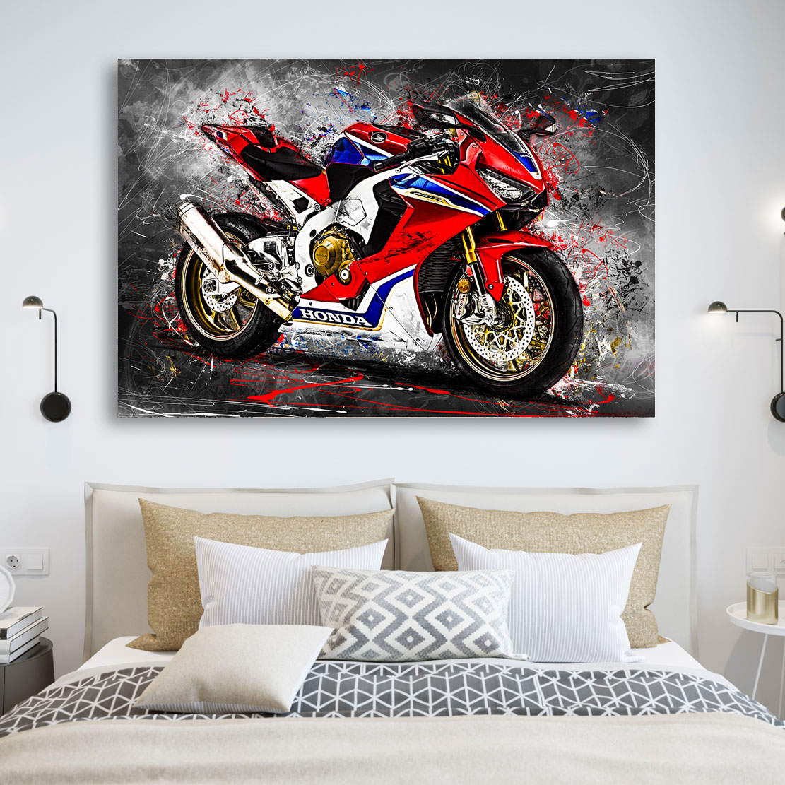 Wandbild Leinwandbild Honda CBR 1000 RR Modern Style