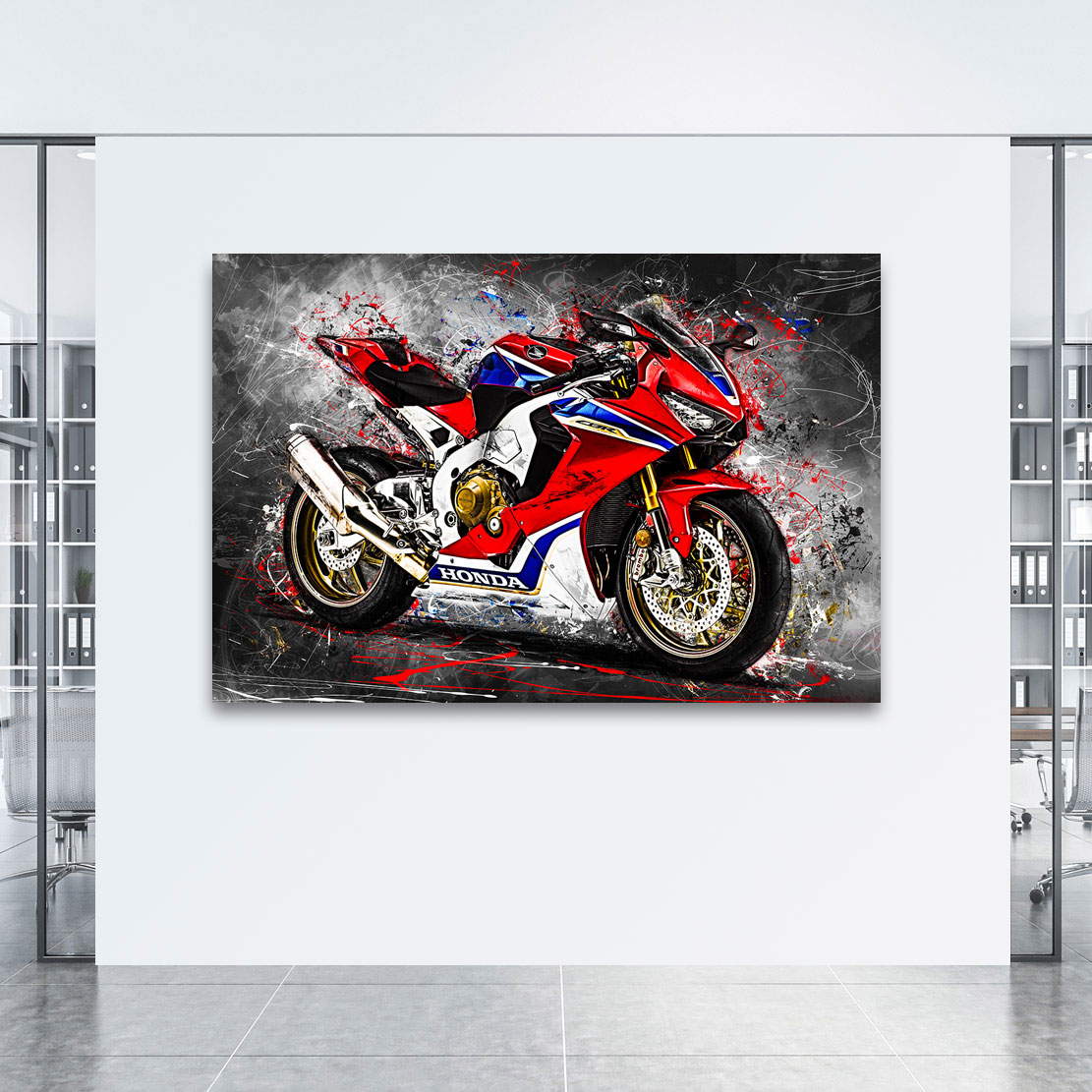 Wandbild Leinwandbild Honda CBR 1000 RR Modern Style
