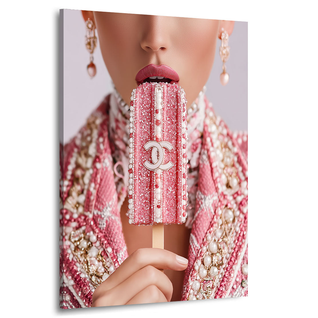 Chanel Pink Ice Wandbild