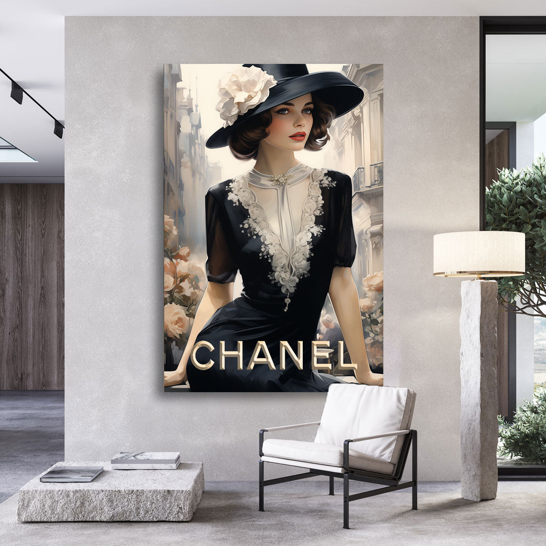 Wandbild Chanel Lady