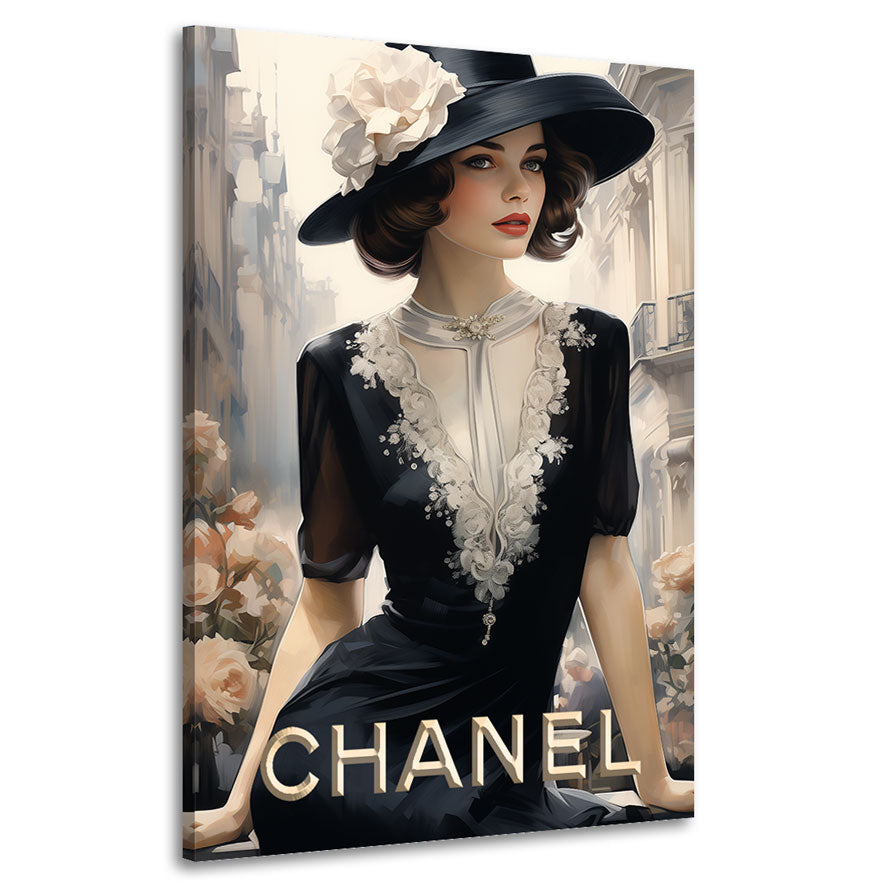 Wandbild Chanel Lady