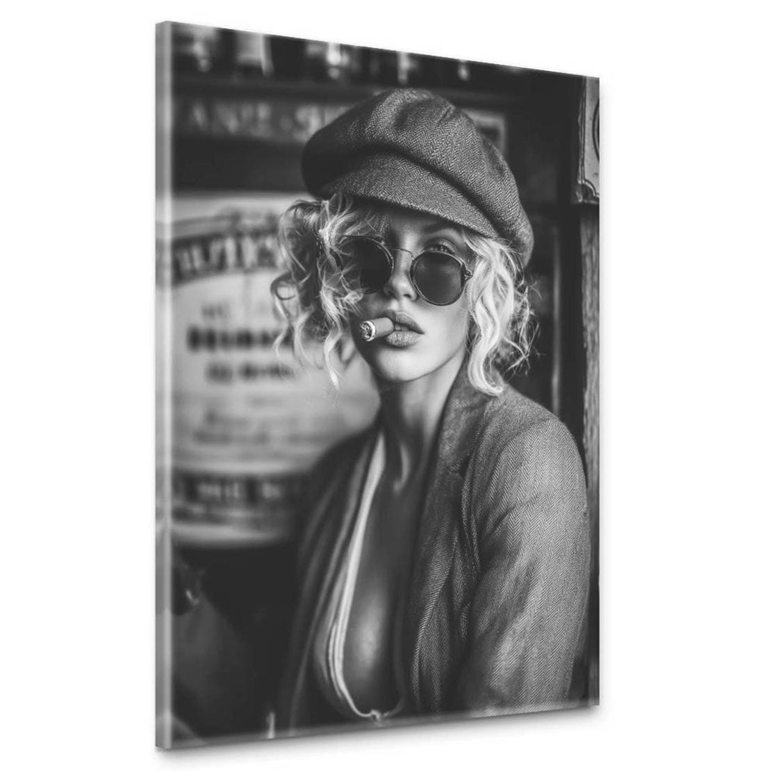 Smoking Beauty Velvet Vice Wandbild