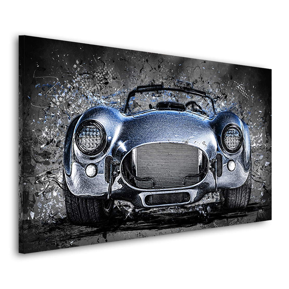 Auto Leinwandbild AC Cobra Abstrakt Iceblue
