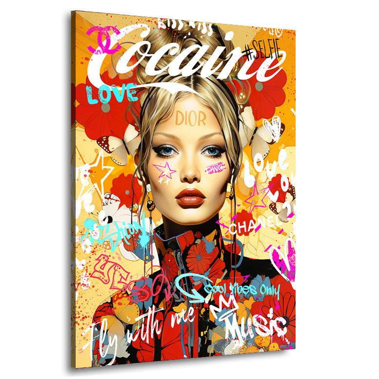 Pop Art Wandbild Cocaine Lifestyle