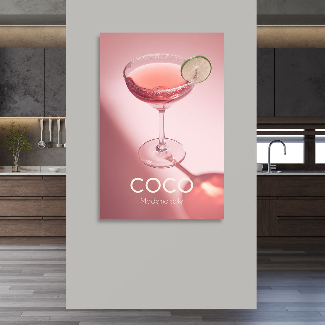 Coco Velvet Lime Elegance Wandbild