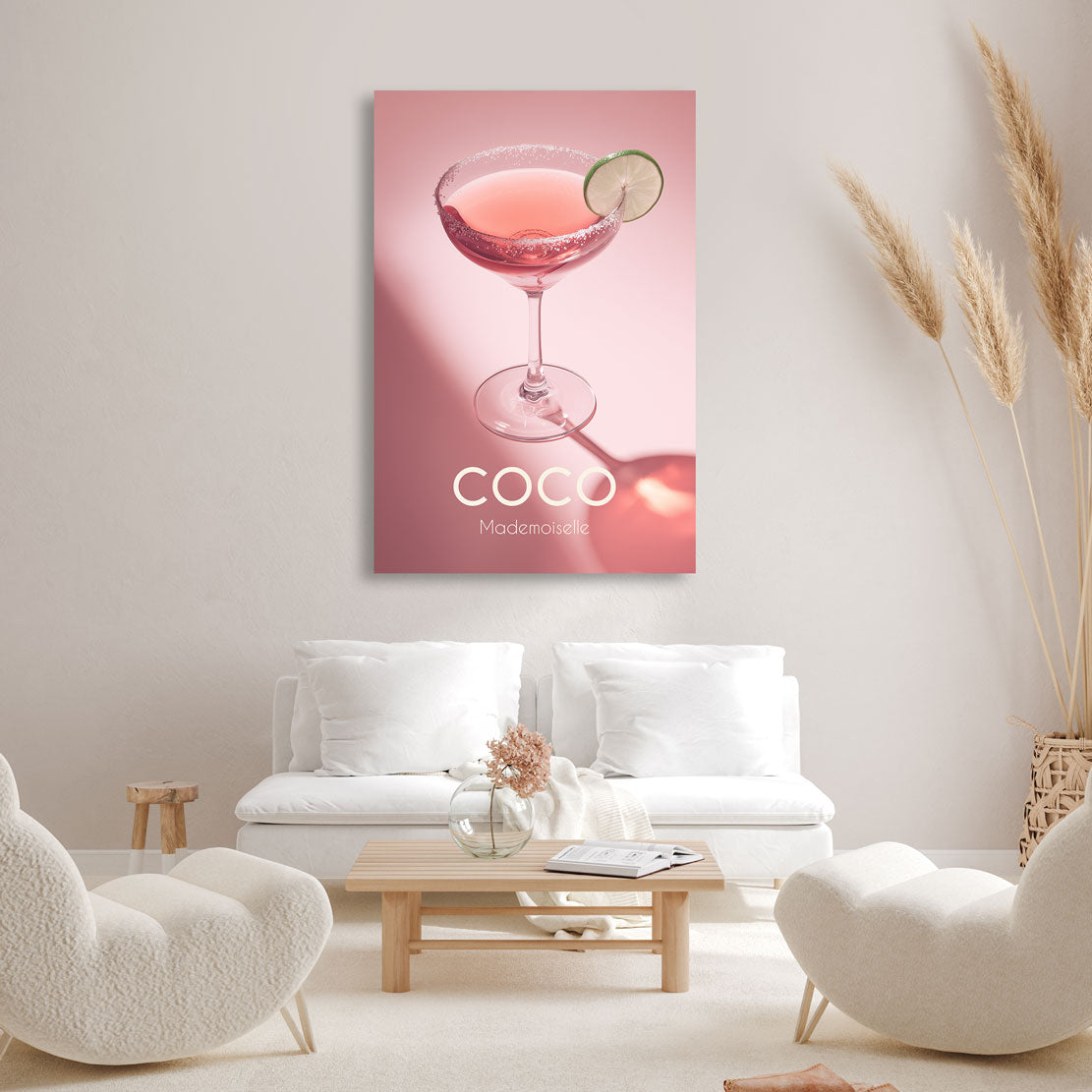 Coco Velvet Lime Elegance Wandbild