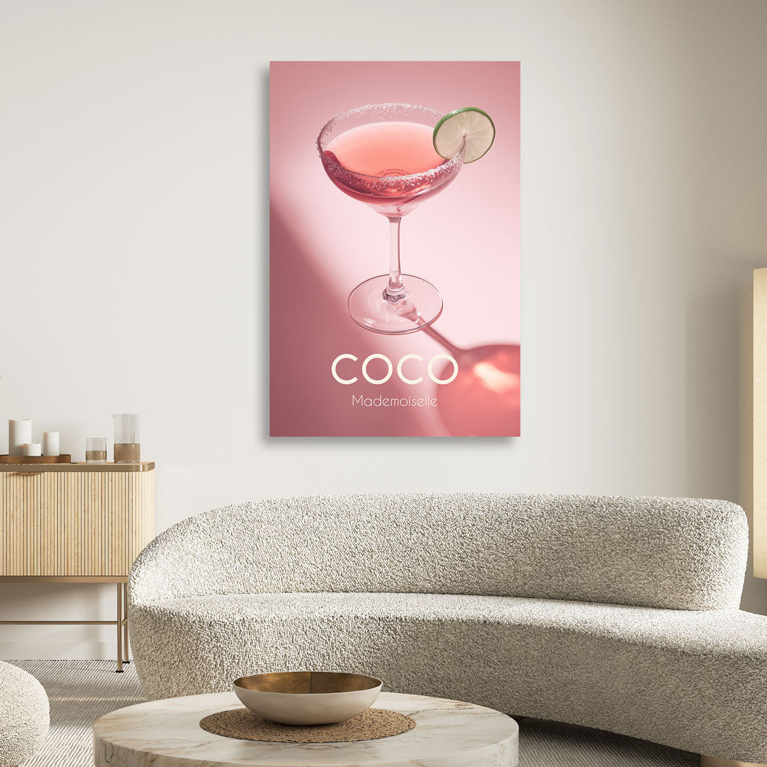 Coco Velvet Lime Elegance Wandbild