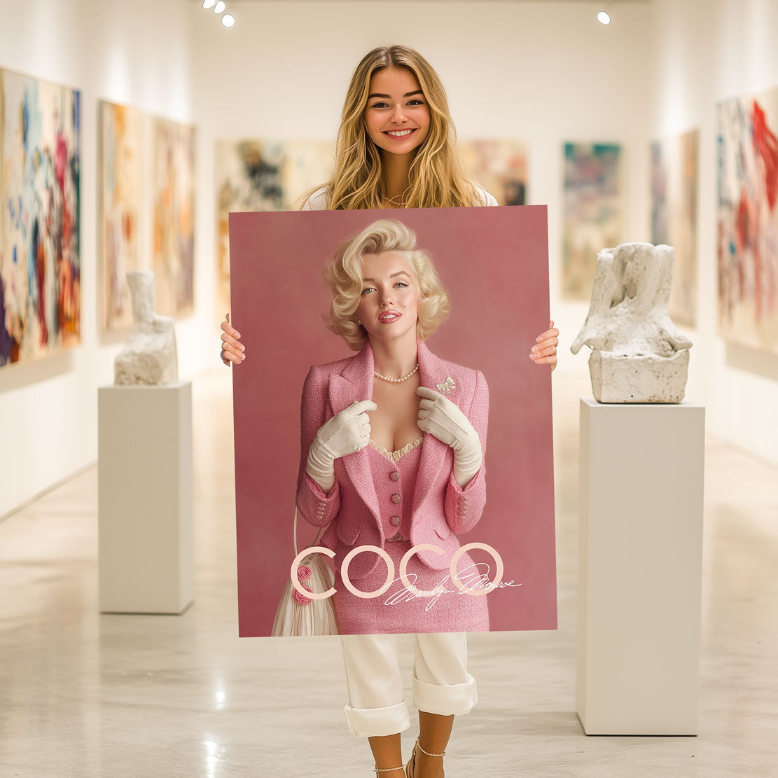 Marilyn Monroe Coco Style Wandbild