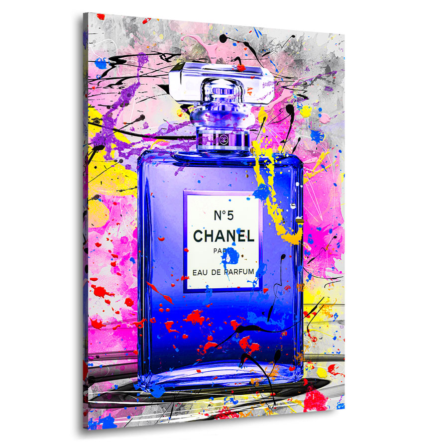 Wandbild Chanel Abstrakt Blue Style