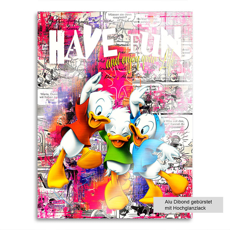 Pop Art Comic Wandbild Have Fun