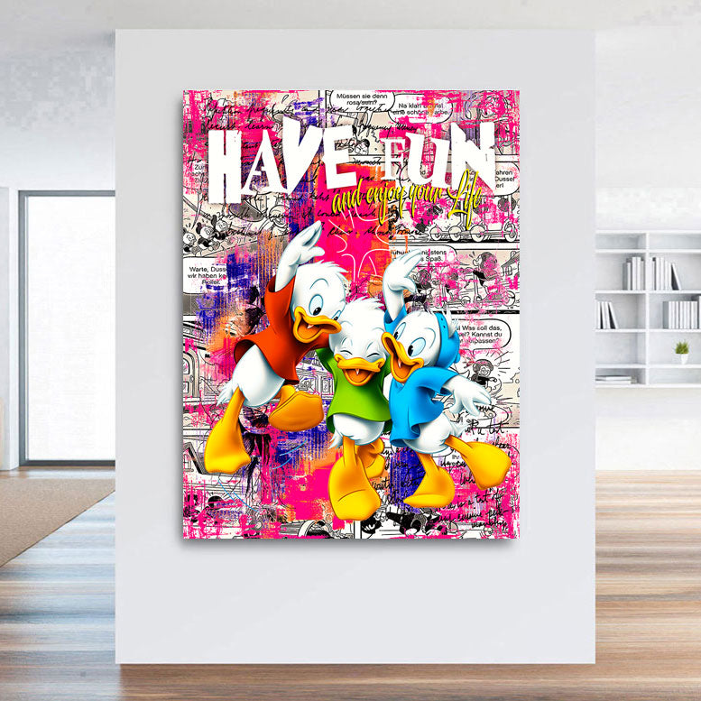 Pop Art Comic Wandbild Have Fun