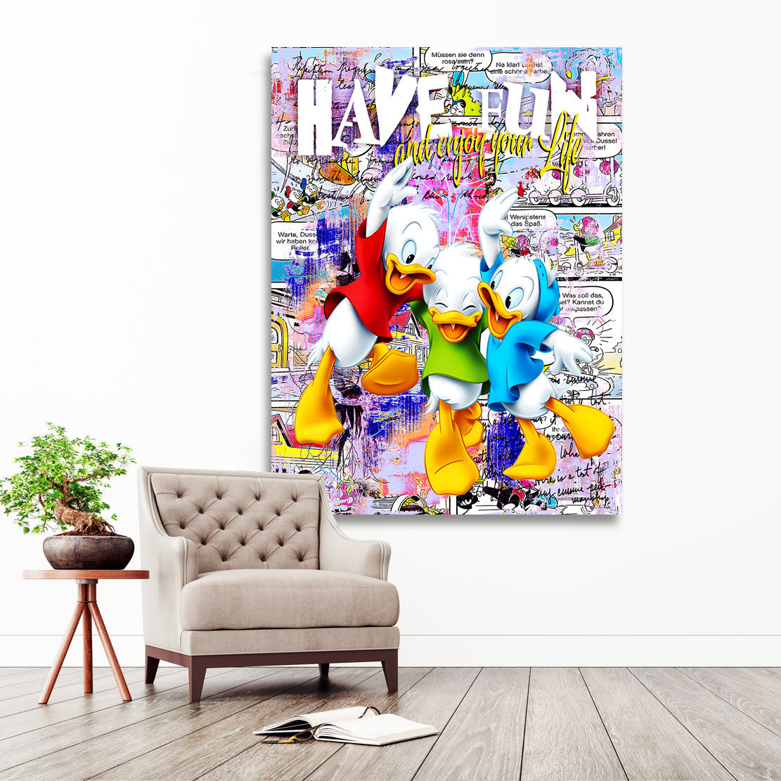 Pop Art Comic Wandbild Have Fun