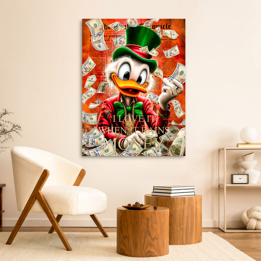 Dagobert Mone Rain Wandbild