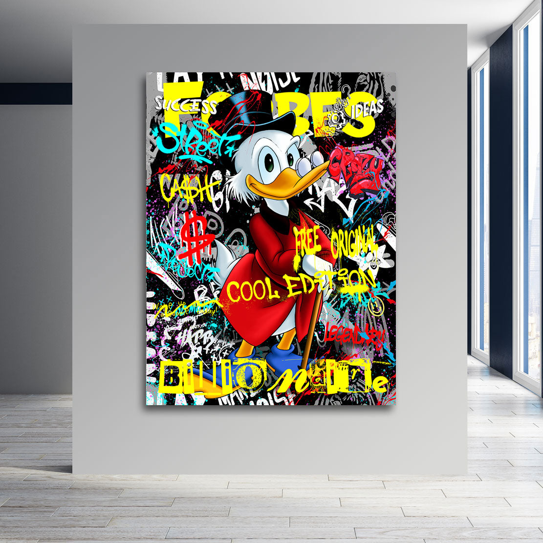 Pop Art Wandbild Dagobert Billionaire