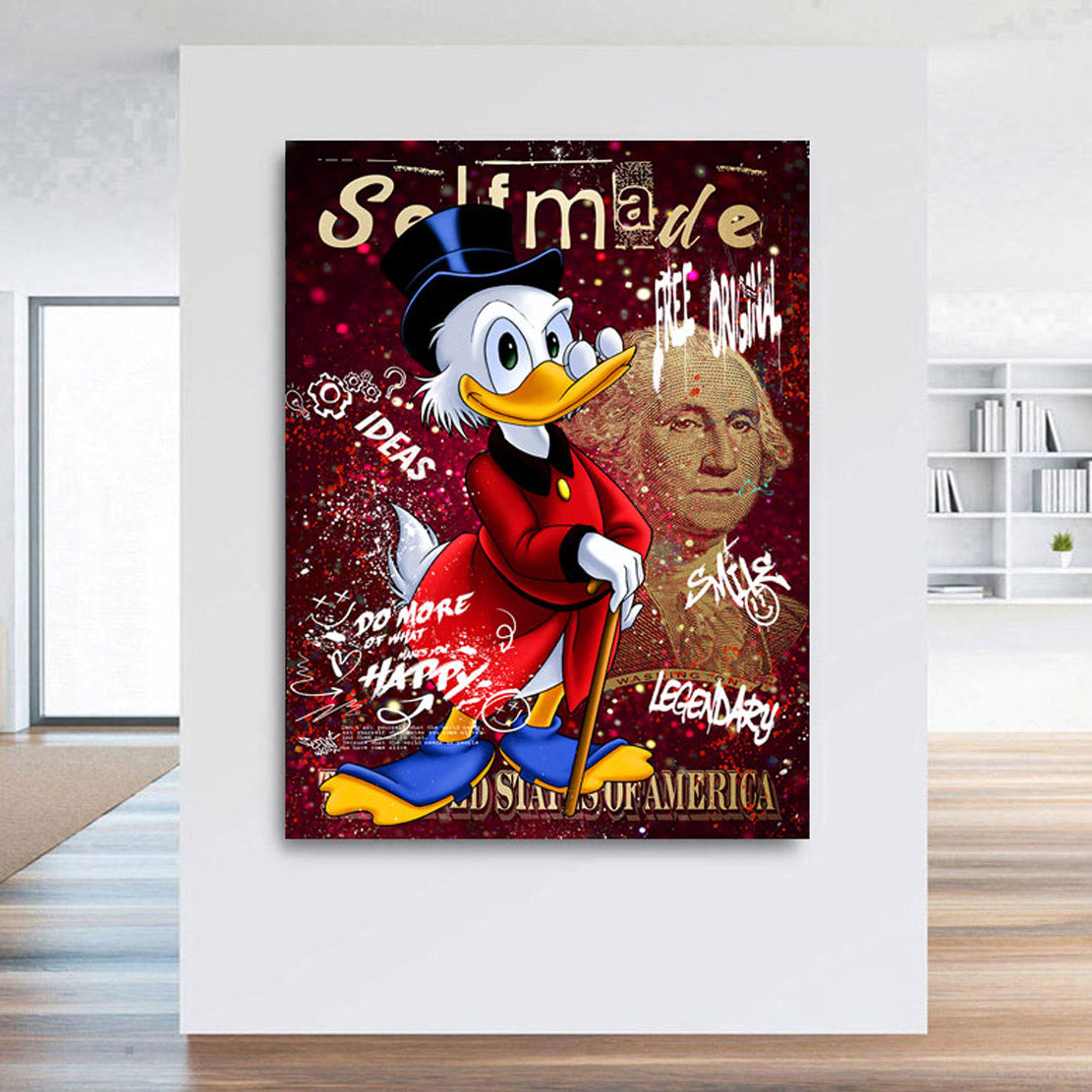 Pop Art Wandbild Dagobert Selfmade