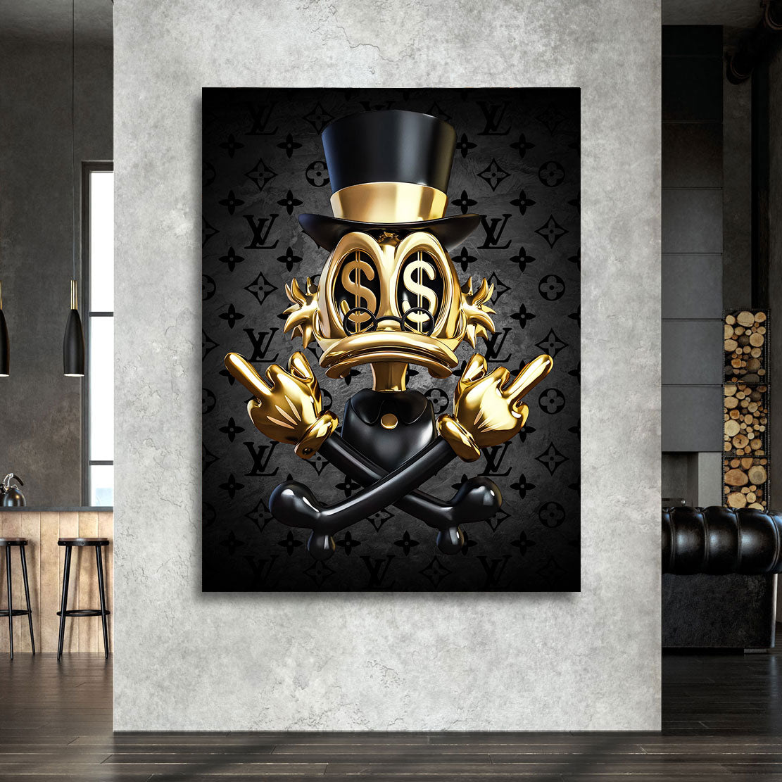 Wandbild Dagobert Totenkopf