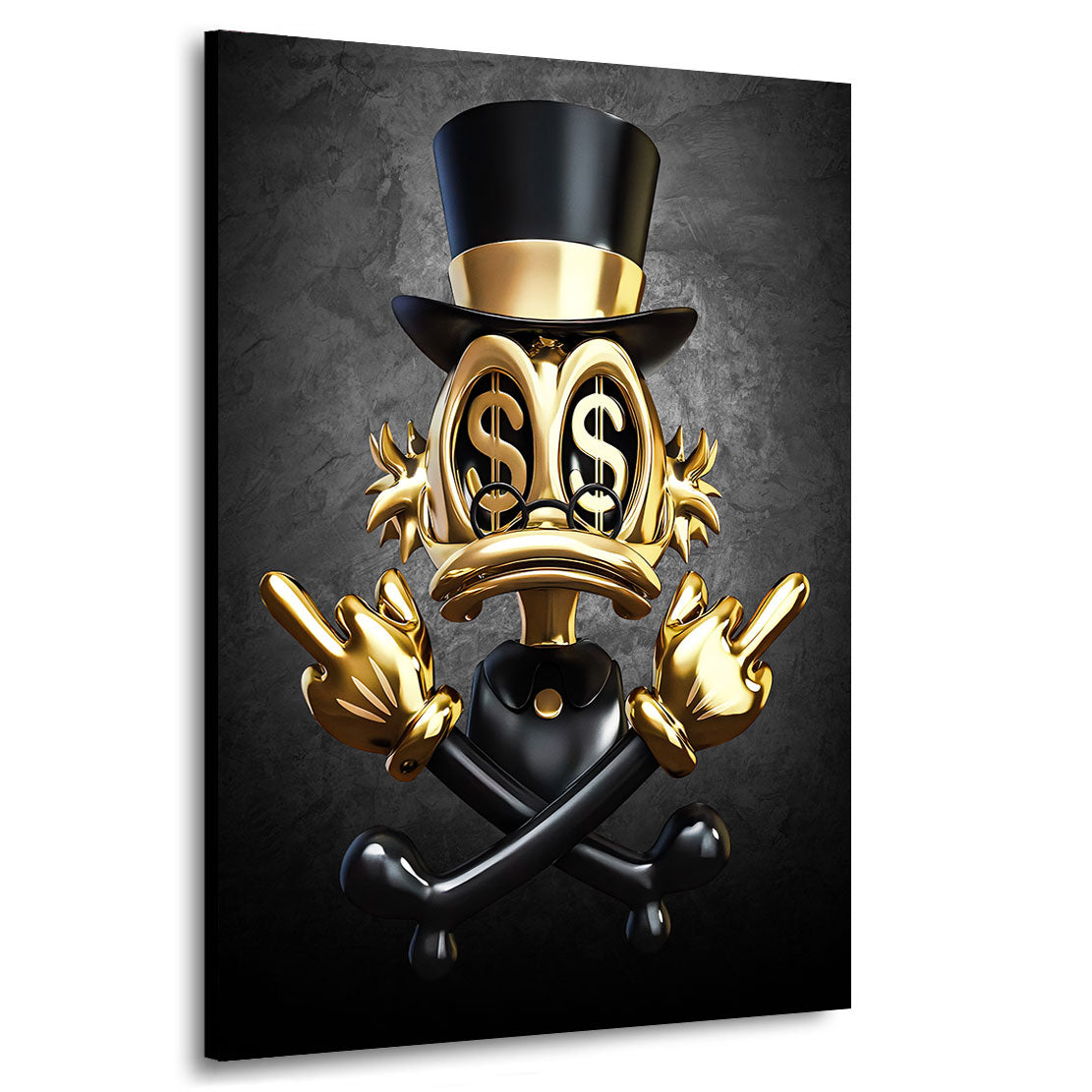 Wandbild Dagobert Totenkopf Dark Style