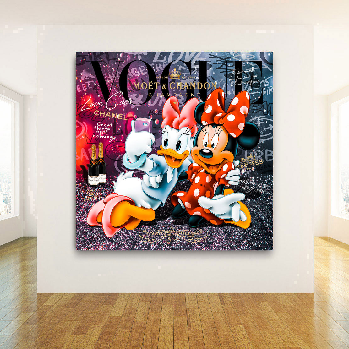 Leinwandbild Daisy & Minnie Vogue