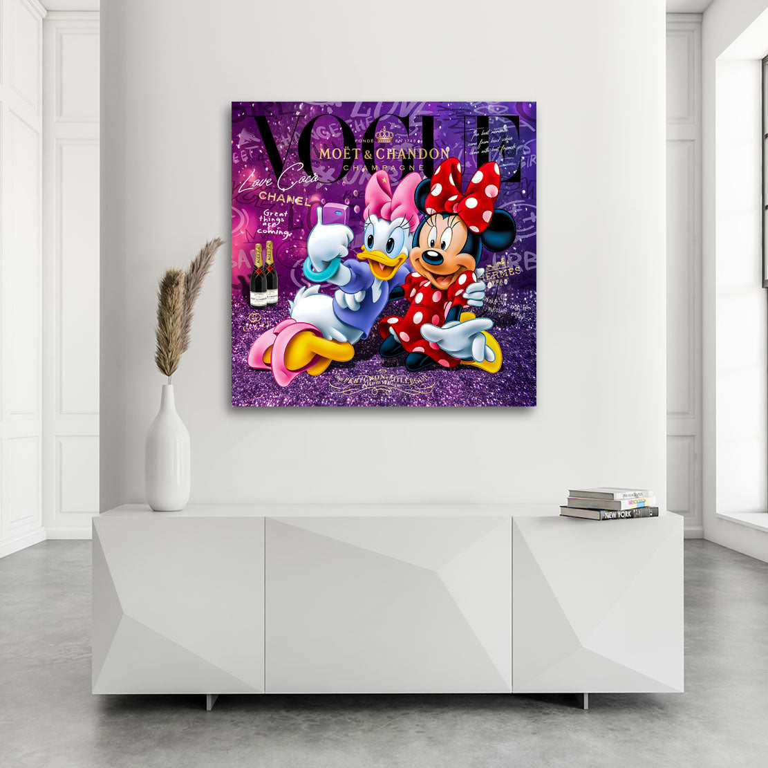 Leinwandbild Daisy & Minnie Vogue Pop Art