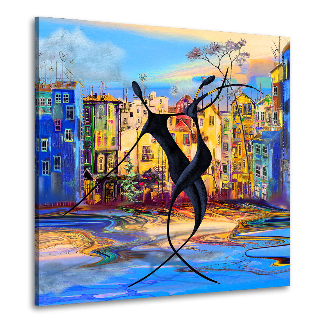 Wandbild Dancing in the Street